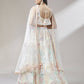 House of Panchhi Cream Net Sequinse Work Lehenga & Blouse with Dupatta | Swadesiicart