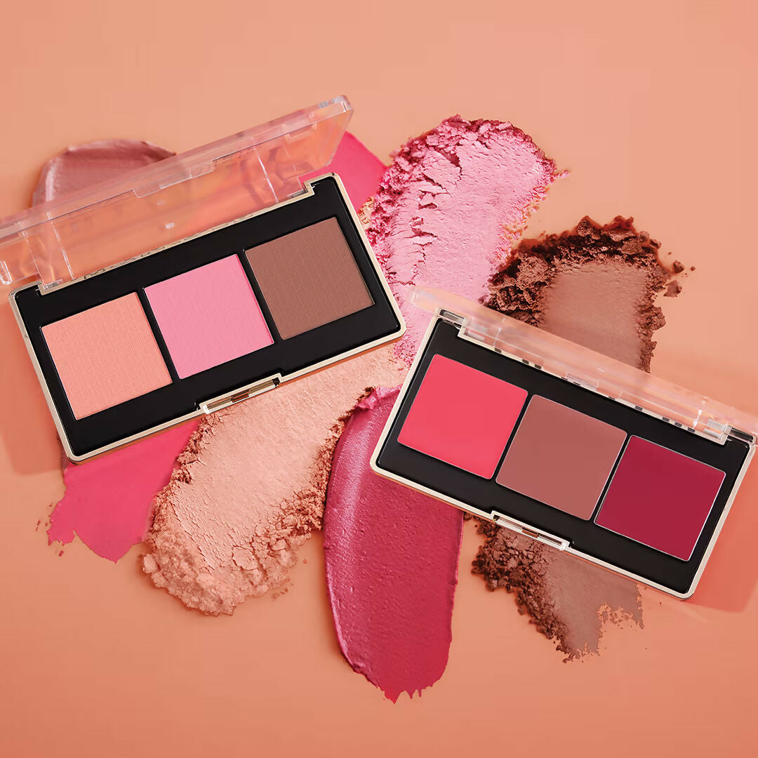 Milani Cheek Kiss Powder Blush Palette - Golden Hour Glow | Swadesiicart
