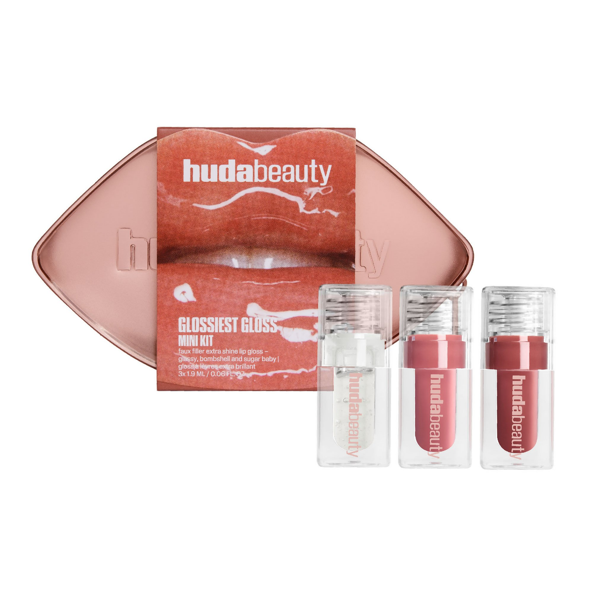 Huda Beauty Glossiest Gloss Trio | Swadesiicart