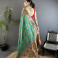 Joban Fashion Green Banarasi Soft Silk Woven Saree | Swadesiicart