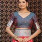 Shree Shyam Fashion Red Silk Saree
