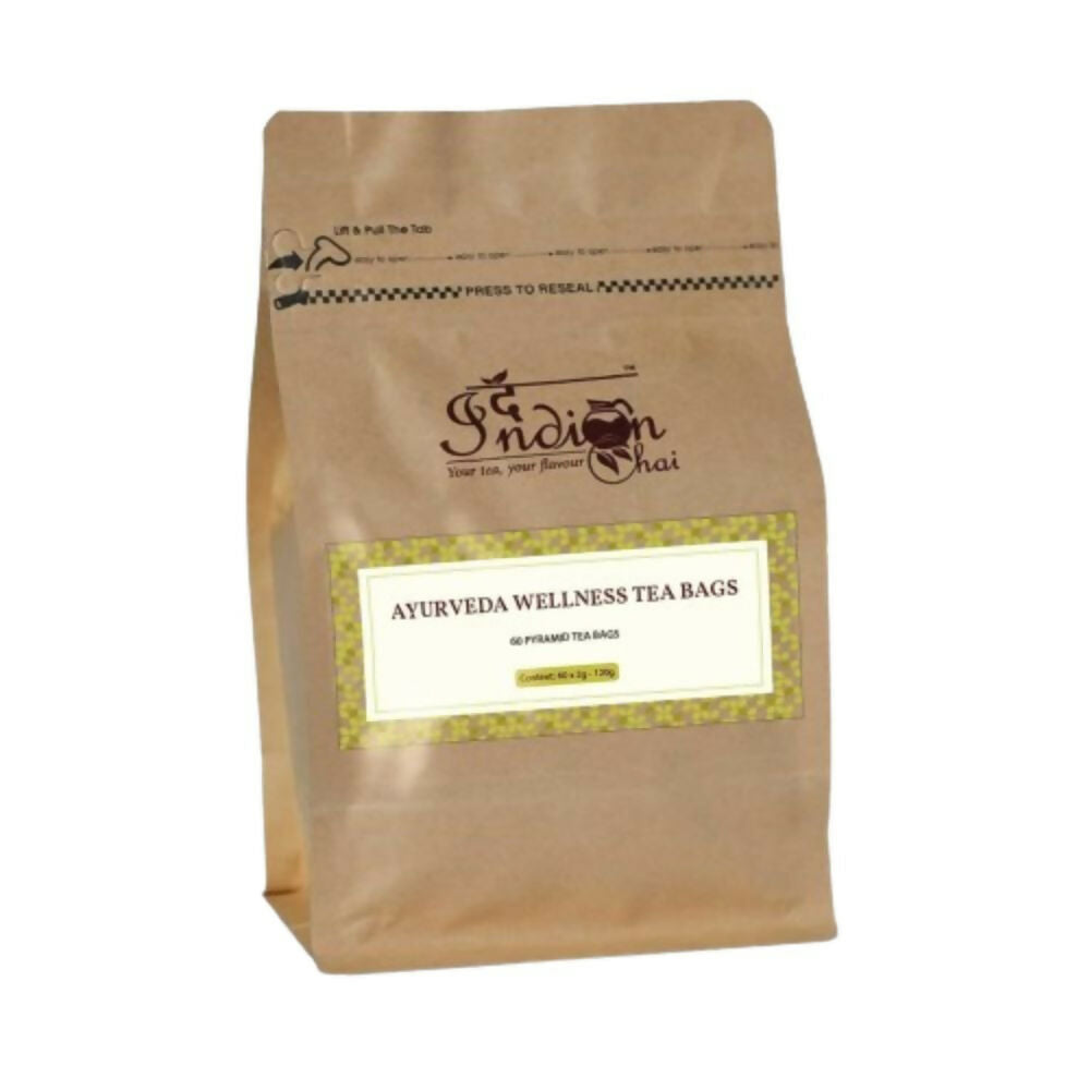 The Indian Chai - Ayurveda Wellness Tea 30 Pyramid Tea Bags | Swadesiicart
