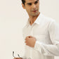 Ramraj Cotton Mens Full Sleeve Formal 100 % Cotton White Shirt | Swadesiicart