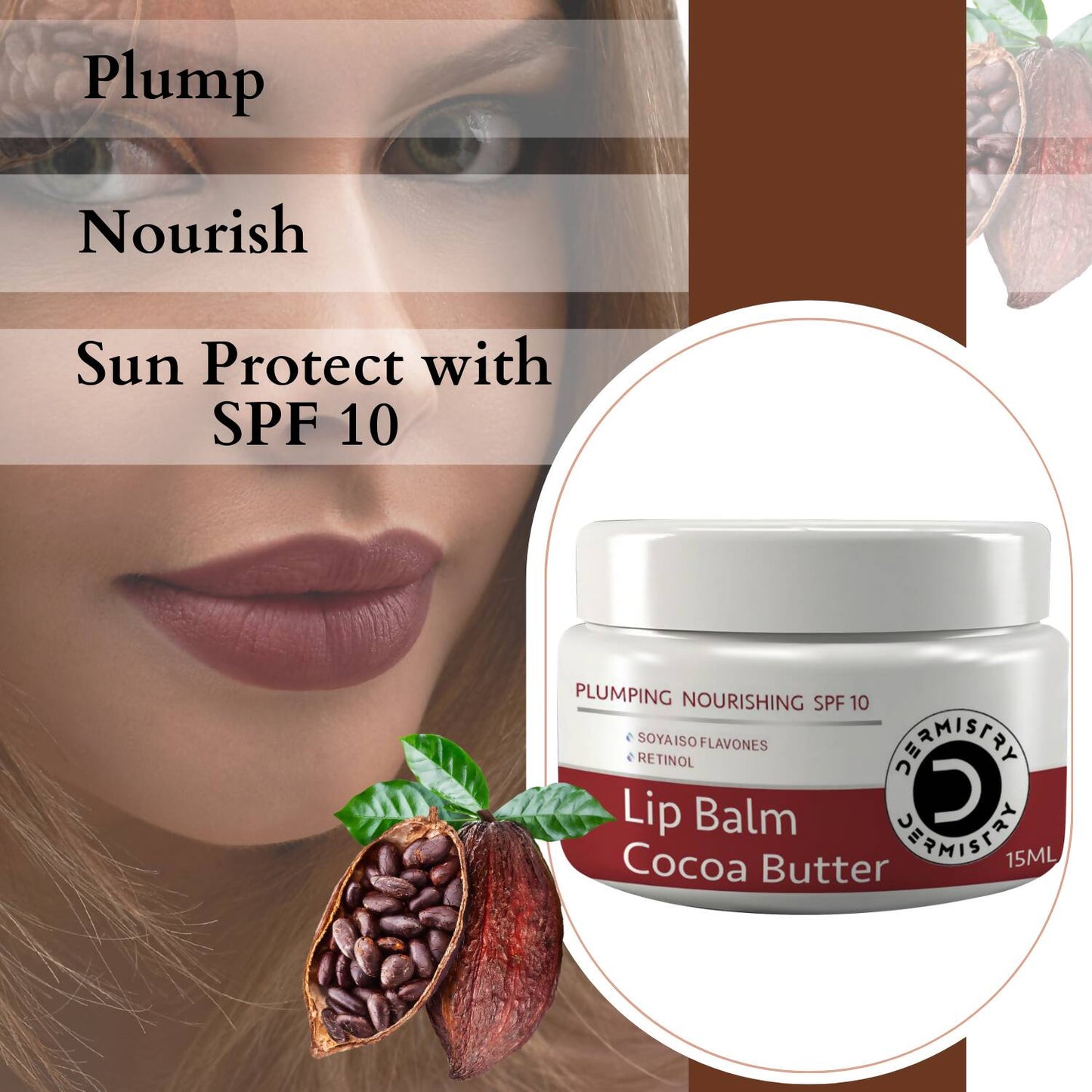 Dermistry Nourishing Cocoa Butter Lip Balm & Strawberry Lip Balm - Swadesiicart