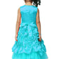 Asmaani Kids Party Wear Stylish Dresses, Perfect for Parties, Functions & Vacations - Aqua Blue