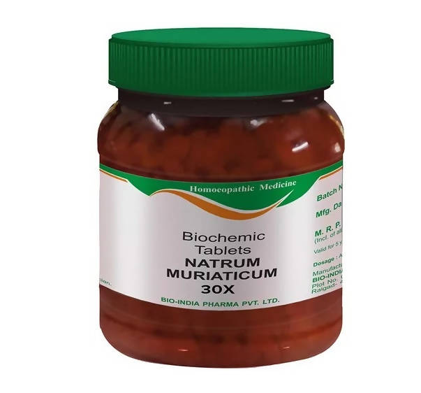 Bio India Homeopathy Natrum Muriaticum Biochemic Tablets | Swadesiicart