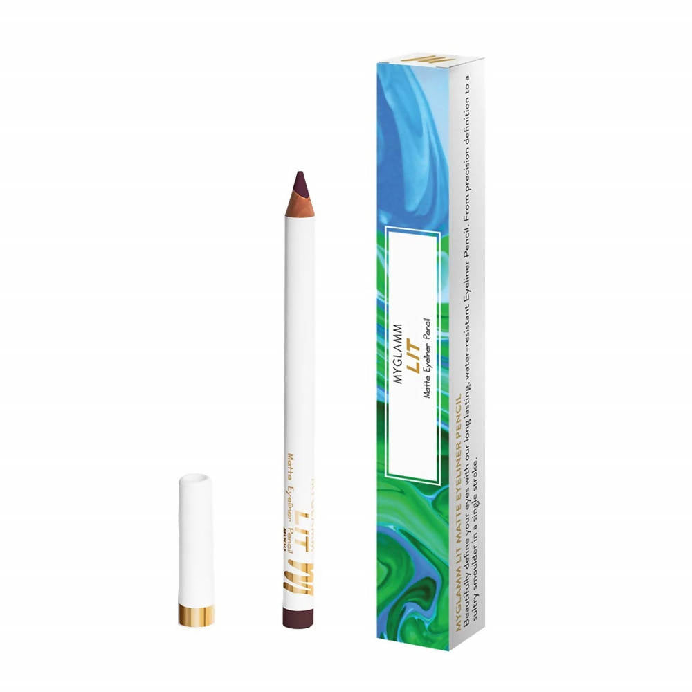 MYGLAMM LIT Matte Eyeliner Pencil - Savage (1.12 Gm) - Swadesiicart