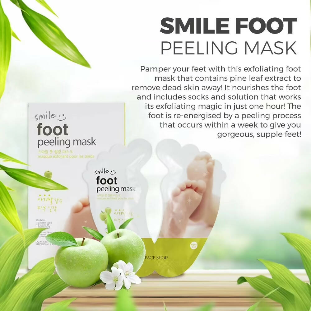 The Face Shop Smile Foot Peeling Mask - Korean Skincare | Swadesiicart
