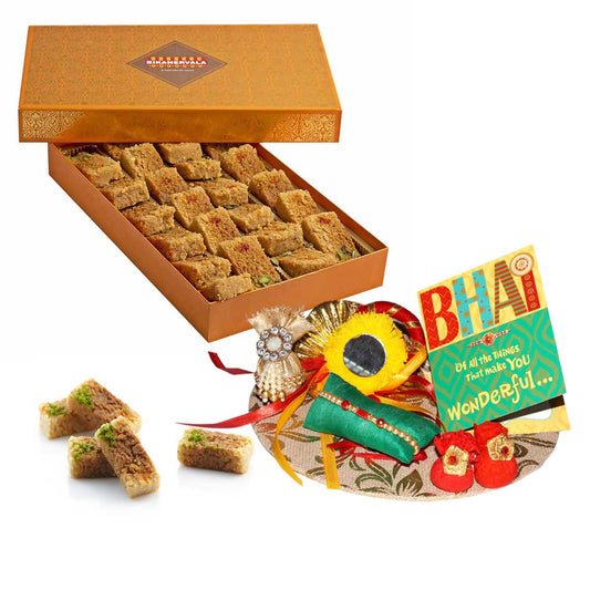 Bikanervala Milk Cake Rakhi Gift | Swadesiicart