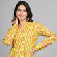 House of RP Women Cotton Yellow Print Casual Shirt | Swadesiicart
