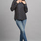 House of RP Women Cotton Dark Blue Print Casual Shirt | Swadesiicart