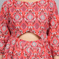 House of RP Women Cotton Red Fit and Flare Short Dress - Swadesiicart