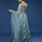 House of Panchhi Blue Net Gotapatti Work Lehenga & Blouse with Dupatta | Swadesiicart
