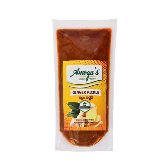Amoga's Pickles Factory Ginger Pickle Andhra Style
