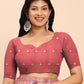Shree Shyam Fashion Linen Cotton Maroon Saree