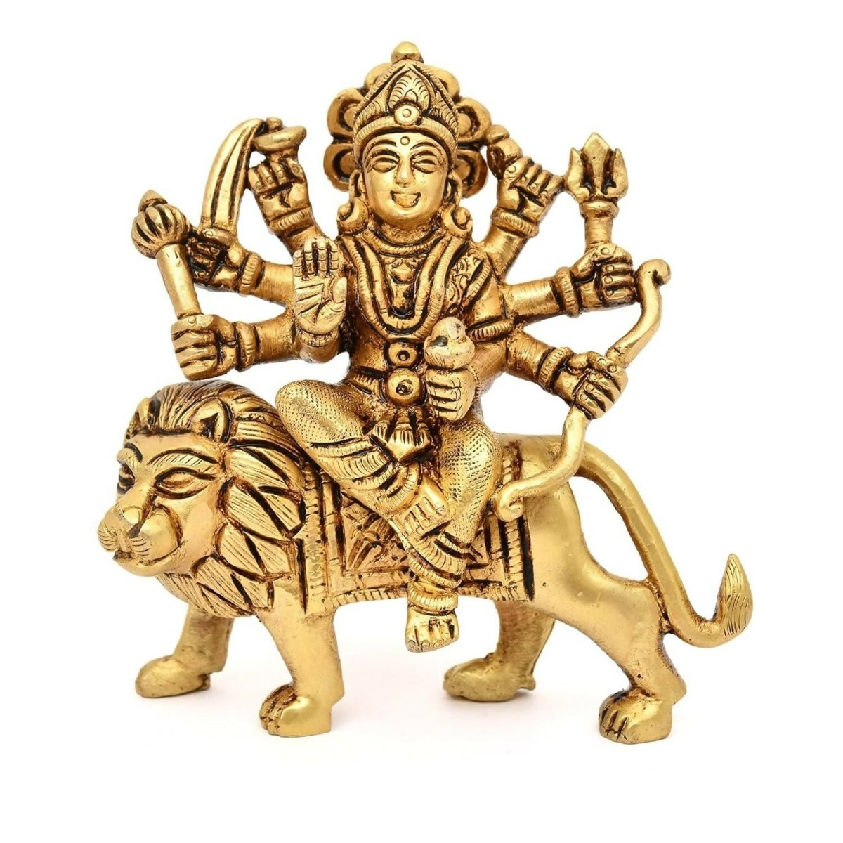 Aargkraf Brass Maa Durga Mata Rani Idol - Swadesiicart