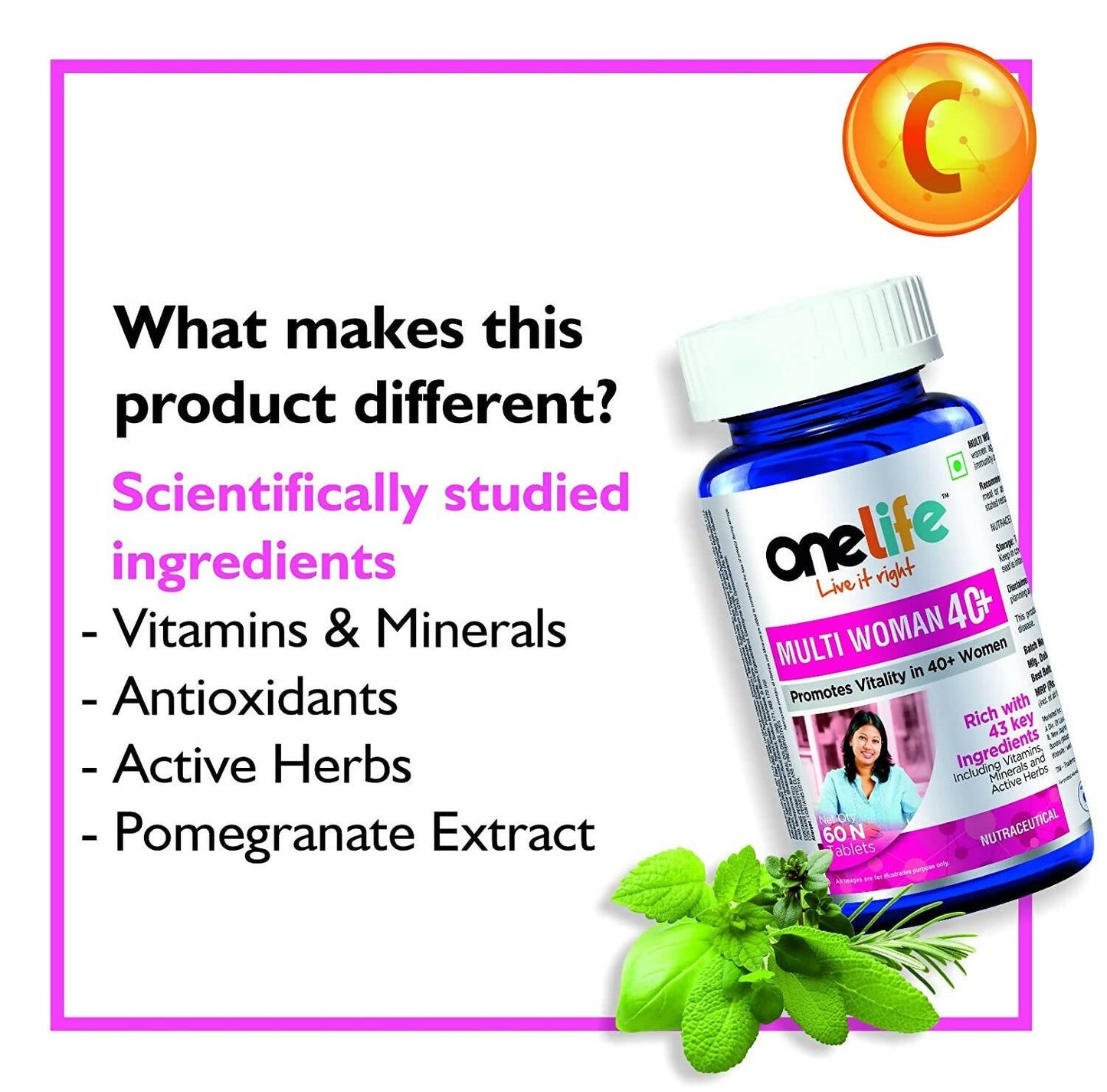 Onelife Multi Woman Multivitamin For 40+ Women Tablets | Swadesiicart