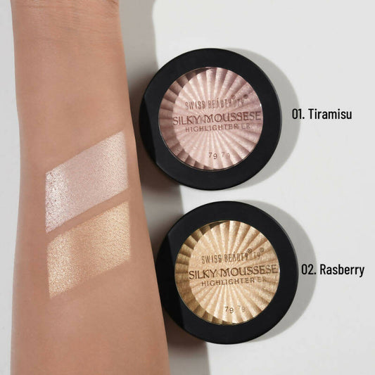 Swiss Beauty Silky Mousse Highlighter With Shimmery Finish - 01 Tiramisu | Swadesiicart