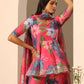 Pomcha Jaipur Pink Gul Qudrat Sharara Set | Swadesiicart