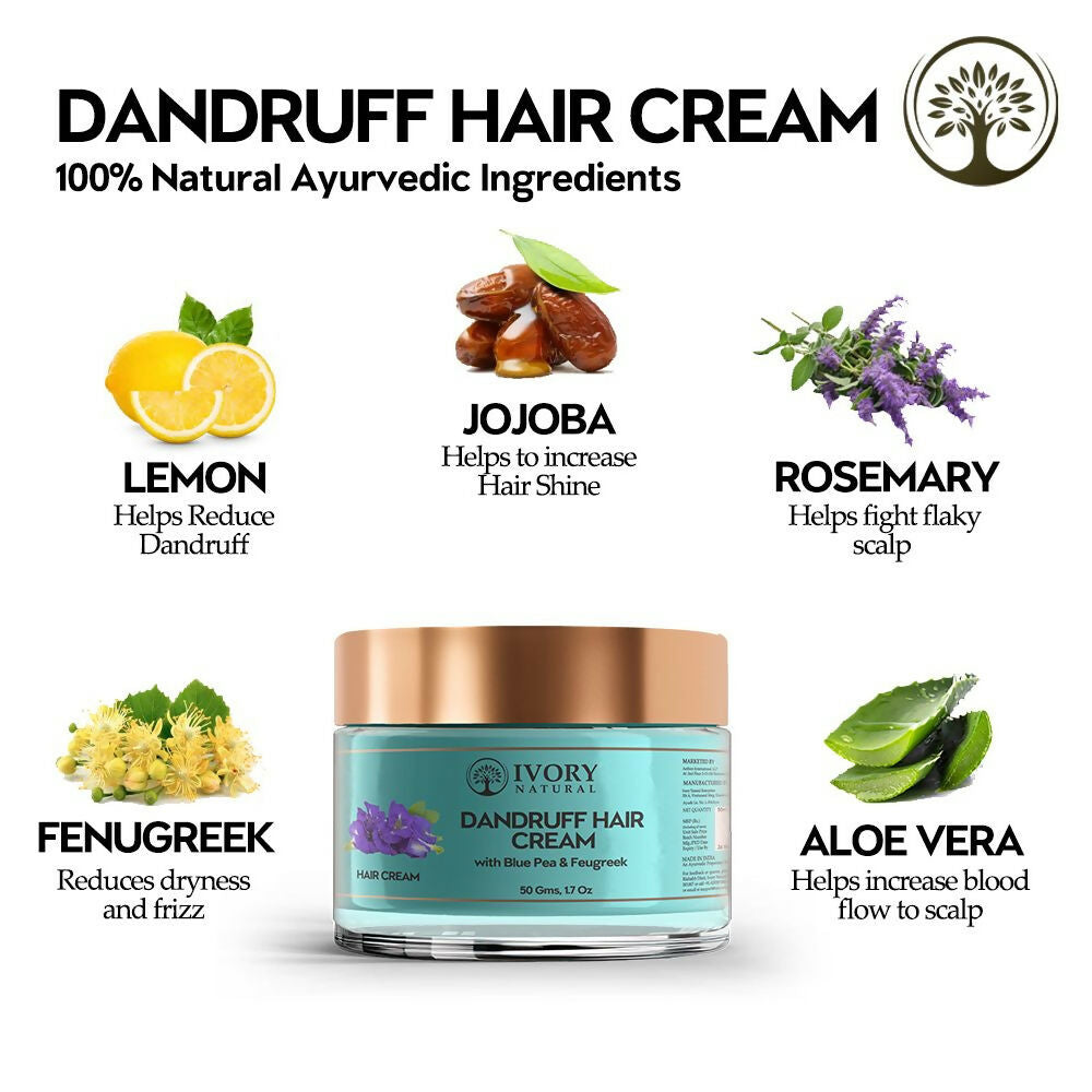Ivory Natural Dandruff Hair Cream For Dandruff, And Nourishing Dry Scalp | Swadesiicart