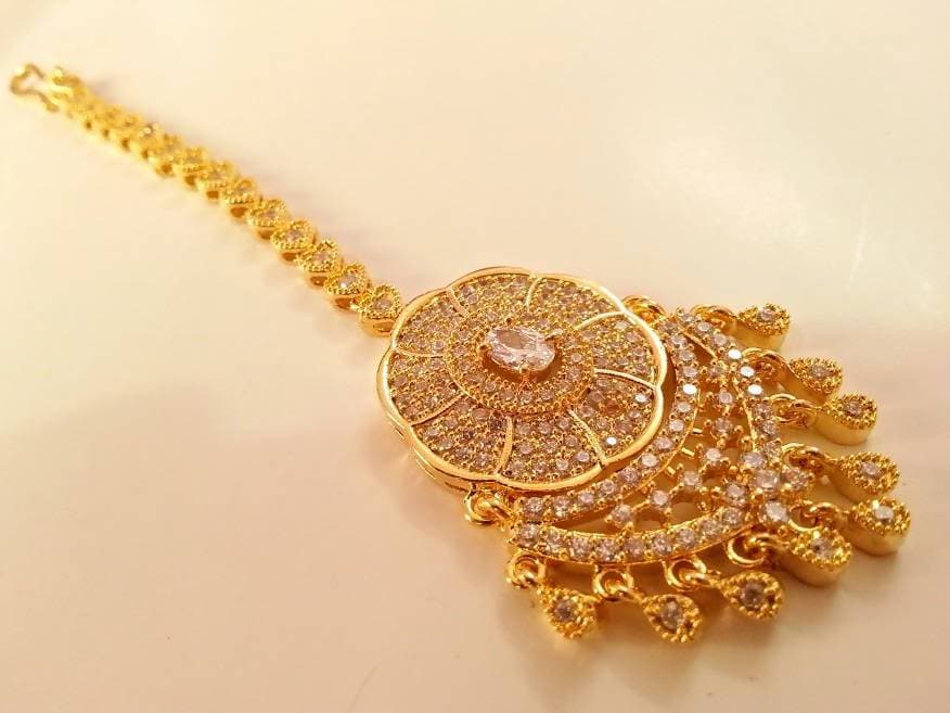 AD Bridal Stones Maang Tikka | Swadesiicart