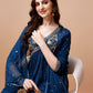 Alia Cut Embroidered Kurta With Pant & Dupatta, Multicolor - Hiral Fashion