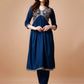 Alia Cut Embroidered Kurta With Pant & Dupatta, Multicolor - Hiral Fashion