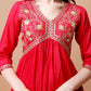 Alia Cut Embroidered Kurta With Pant & Dupatta, Multicolor - Hiral Fashion