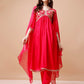 Alia Cut Embroidered Kurta With Pant & Dupatta, Multicolor - Hiral Fashion