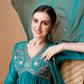 Alia Cut Embroidered Kurta With Pant & Dupatta, Multicolor - Hiral Fashion