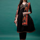 Alia Cut Embroidered Kurta With Pant & Printed Dupatta, Multicolor - Hiral Fashion