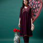 Alia Cut Embroidered Kurta With Pant & Printed Dupatta, Multicolor - Hiral Fashion