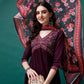 Alia Cut Embroidered Kurta With Pant & Printed Dupatta, Multicolor - Hiral Fashion