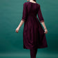 Alia Cut Embroidered Kurta With Pant & Printed Dupatta, Multicolor - Hiral Fashion