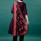 Alia Cut Embroidered Kurta With Pant & Printed Dupatta, Multicolor - Hiral Fashion