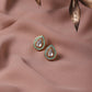 Blue Teardrop Shaped Studs Earrings - Ruby Raang - Ruby Raang Studio