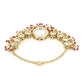 Women's Gold-Toned White Brass Kundan Gold-Polished Wraparound Bracelet - Ruby Raang - Swadesiicart
