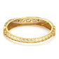 Women's Gold-Toned Pink Brass Kundan Handcrafted Gold-Polished Kada Bracelet - Ruby Raang - Swadesiicart