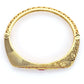 Women's Gold-Toned Pink Brass Kundan Handcrafted Gold-Polished Kada Bracelet - Ruby Raang - Swadesiicart