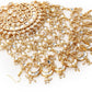 Gold-Polished White Kundan Jhoomarpassa - Ruby Raang | Swadesiicart