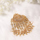 Gold-Polished White Kundan Jhoomarpassa - Ruby Raang | Swadesiicart