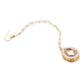 Gold-Polished Pink Kundan Studded Maang Tikka - Ruby Raang | Swadesiicart