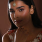 Gold-Polished White Kundan-Studded Maangtika - Ruby Raang | Swadesiicart