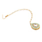 Gold-Polished White Kundan-Studded Maangtika - Ruby Raang | Swadesiicart