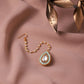 Gold-Polished White Kundan-Studded Maangtika - Ruby Raang | Swadesiicart