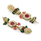 Gold-Polished Multicolored Kundan-Studded Beaded Jewellery Set - Ruby Raang - Swadesiicart