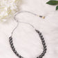Black Brass Rhodium-Plated Necklace - Ruby Raang | Swadesiicart