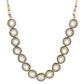 Gold-Toned Green Brass Rhodium-Plated Kundan Necklace - Ruby Raang | Swadesiicart
