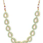 Green Brass Gold-Polished Necklace - Ruby Raang | Swadesiicart
