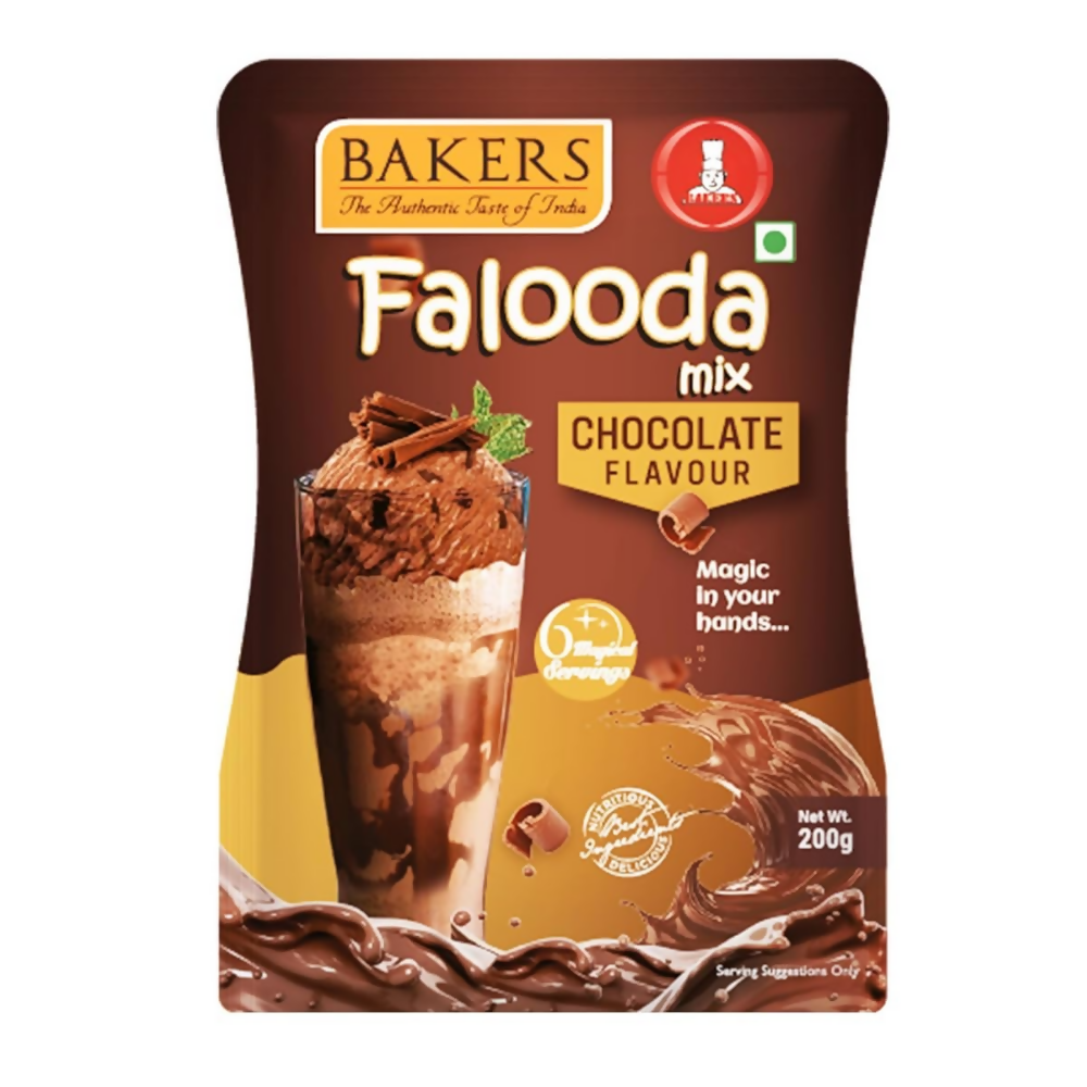 BAKERS Flavour Falooda Mix Powder Combo - Chocolate, Pista, Butter Scotch